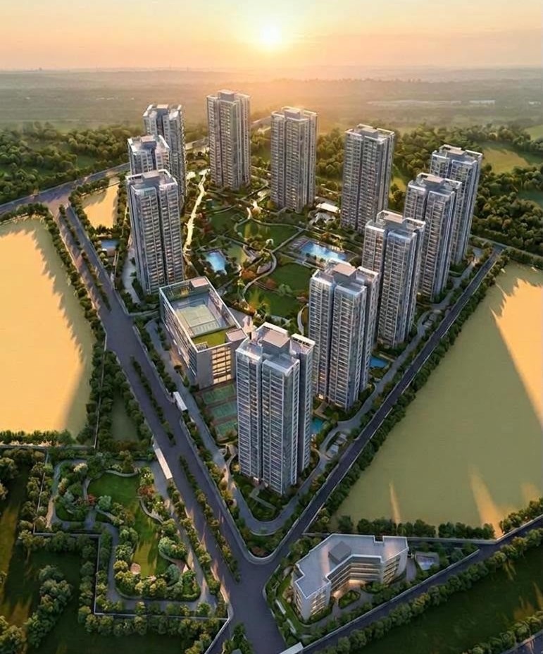 Illustrative aerial residential community